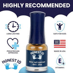 Child applying Honest10 thumb sucking prevention treatment safely.