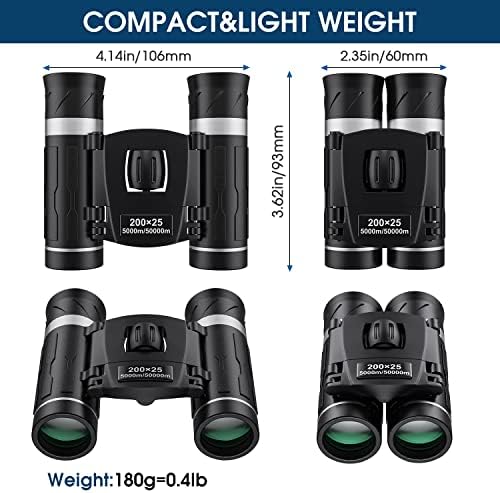 FLYANT pocket binoculars being folded into a compact size for travel