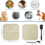 Azyh Licking Mat for Dogs and Cats with peanut butter