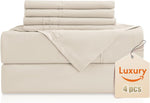 CozySmile King Size Sheet Set - Luxury 4 Piece Silky Soft & Breathable Cooling Sheets for King Size Bed, 16" Deep Pocket Easy Care Bed Sheet Set Wrinkle Free Bedding Sheet and Pillowcase Set, Black - Image 15