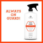 TriNova fabric cleaner spray applied on living room sofa