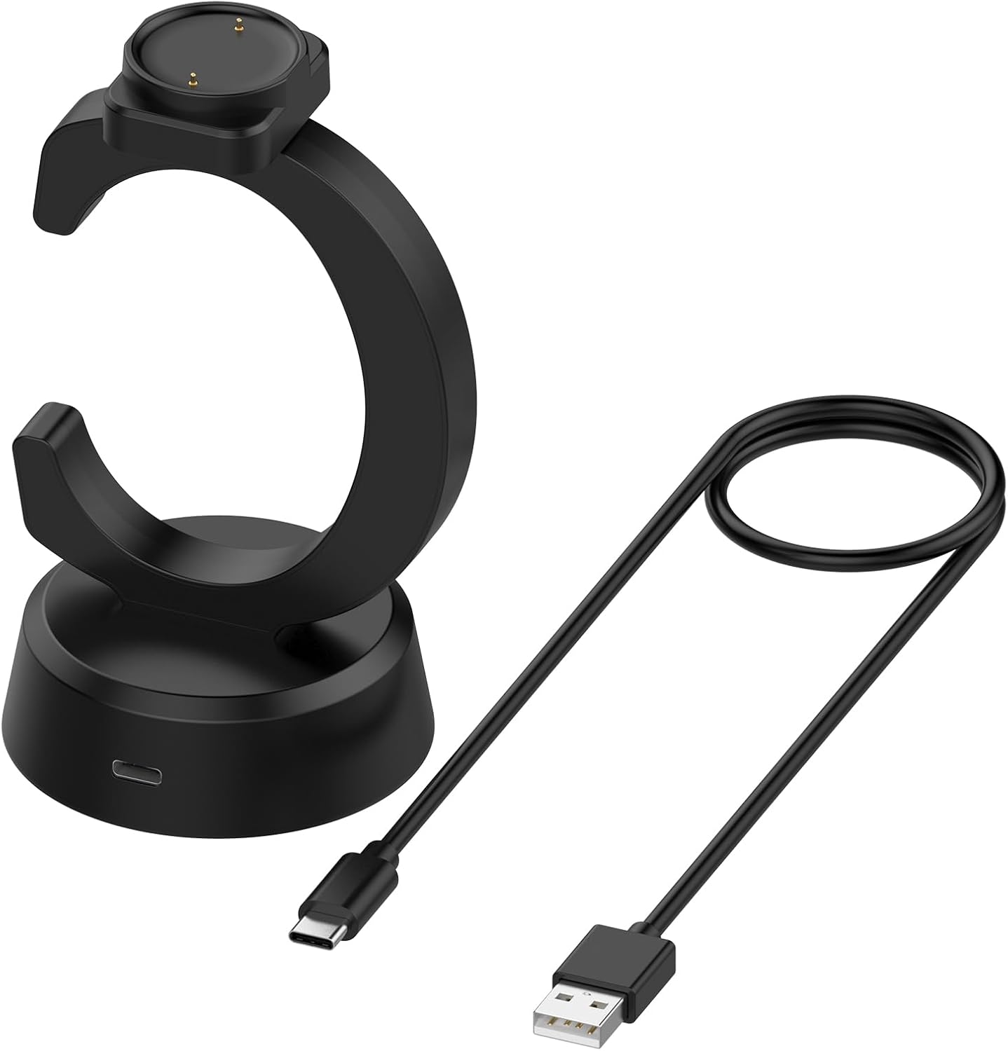 E ECSEM charger stand for Amazfit Bip 6 front view showing magnetic docking interface