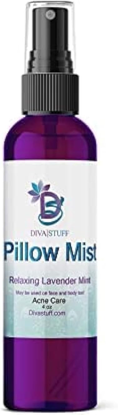 Diva Stuff Pillow Mist - Promotes Clear Skin & Protects from Acne-Causing Funk, Cleans Pillows, Pillowcases, Beddings, and Sheets, 4 fl oz - Image 1