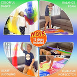 Covelico Montessori movement scarves arranged by color pairs