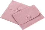6 Pcs Velvet Jewelry Storage Bags with Snap Button Jewelry Gift Packaging Bags Purse Jewelry Pouches for Rings, Bracelets, Necklaces, Earrings,Watch and Other Small Item (Pink) - Image 3