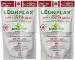 Imported Quilom Leonflax 18 Ounce dietary fiber supplement bag back packaging details
