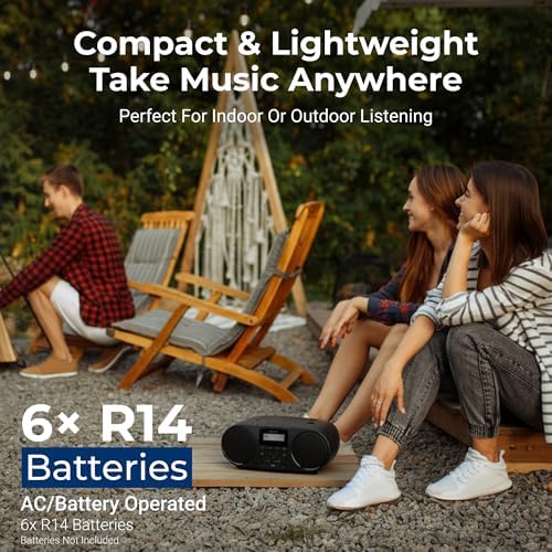 Philips portable sound system being used in outdoor setting