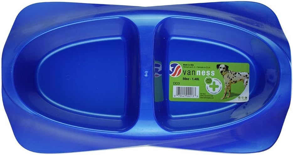 Van Ness plastic pet feeder showing inside capacity
