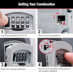 Master Lock key storage safe with weather resistant shutter open