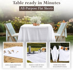 Utopia Bedding single pack flat sheet packaging presentation
