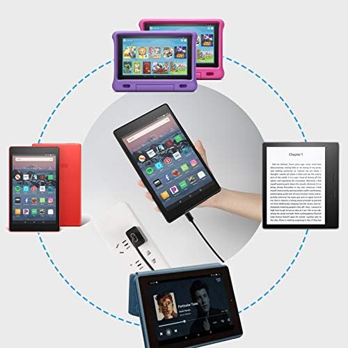 SISSFO tablet charger package contents showing the adapter and both included cable variants.