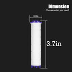 Vortex Shower Head PP-Cotton Filter Cartridge 3.7in Set of 12 Replacement Filter Cartridge for Detachable Propeller Hydro Shower Jet Sets - Image 2