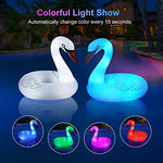 Flyfreeu 42 inch swan float illuminated in dark pool