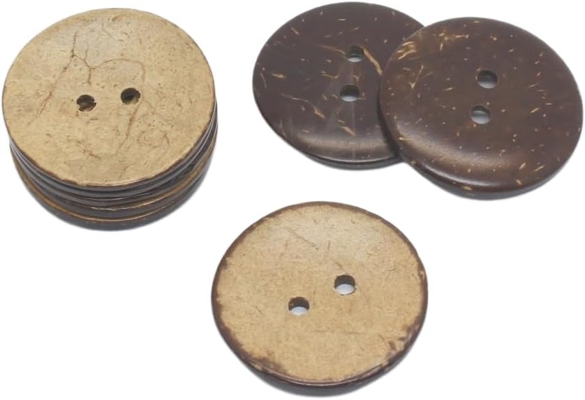 YaHoGa large coconut buttons arranged for DIY crafts