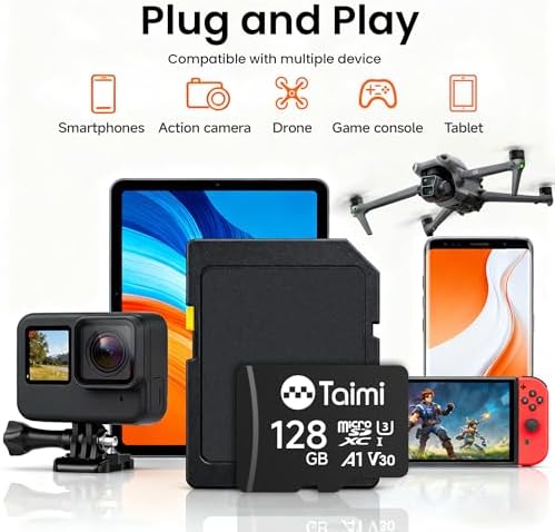 High performance 64GB memory card exhibiting the U3 and V30 speed logos.