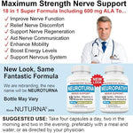 Nuturna Neuroturna health supplement back of bottle details