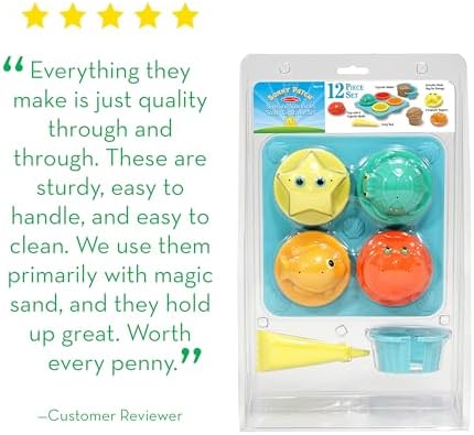 Sand cupcakes made with Melissa And Doug beach toy set