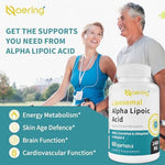 Naering premium softgels container showcasing ubiquinol and l-carnitine blend benefits