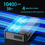 Yuuki Power Mini UPS connected to WiFi router cable