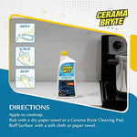 Heavy duty non abrasive stove top cleaner for burnt food and grease removal.