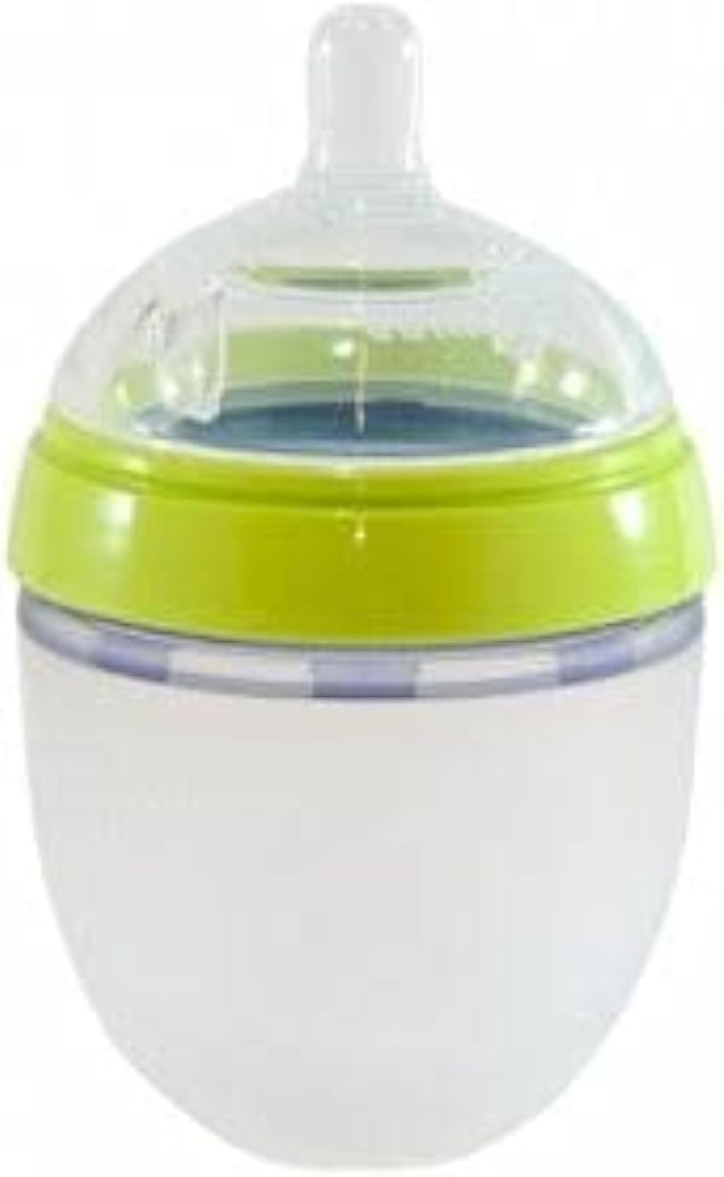 Comotomo green baby bottle lifestyle and scale perspective