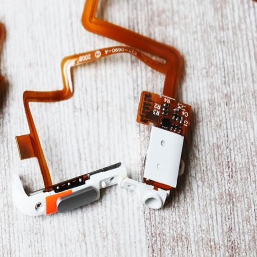 Thin black audio jack flex ribbon cable layout showcasing connector pins and dimensions