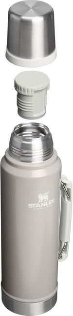 Stanley wide mouth stainless steel thermos in hammertone ash finish