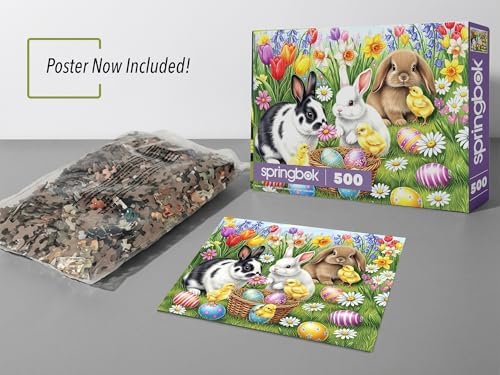 Full color paper reference poster included inside the Springbok five hundred piece adult puzzle package.