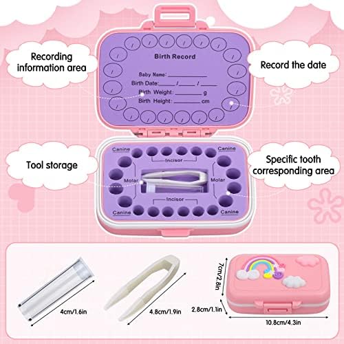 Caffox tooth container showing 20 storage slots