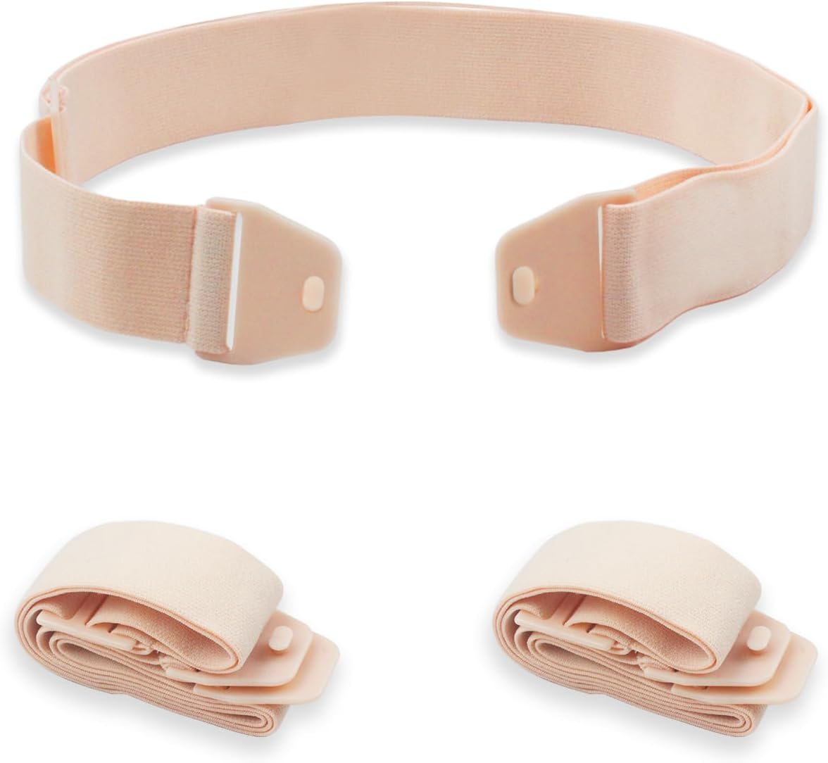 2 Pack Adjustable Ostomy Support Belt, Colostomy Belt 31.5x1.18 Inch Reinforcement of Chassis, Prevents Chassis Detachment & Warping, Ideal for Post Colostomy Belt Surgery Care - Image 1