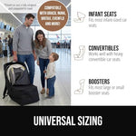 Internal strap system of Gorilla Grip car seat travel bag