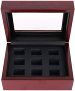 JunningGor heavy ring wooden box with multiple championship rings