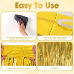 Voircoloria pre applied adhesive tape on top of the gold tinsel panel.
