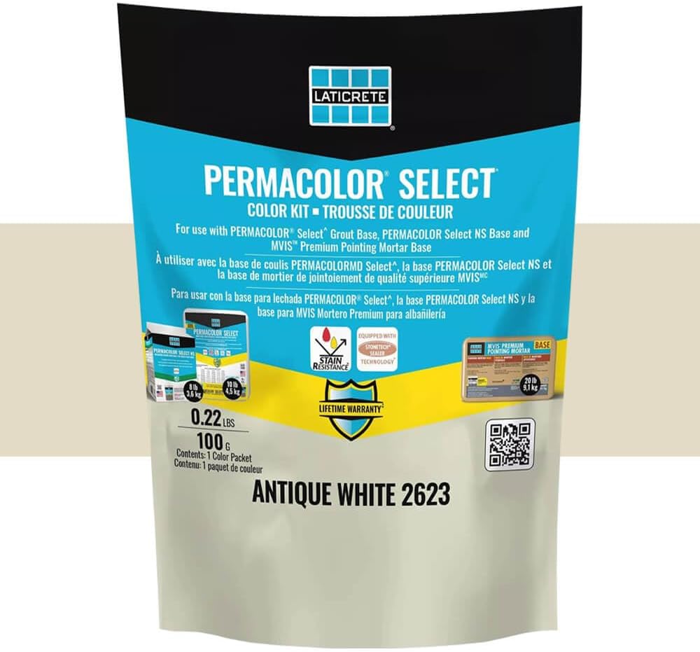 Permacolor Select Grout Color Kit Mocha close up of text