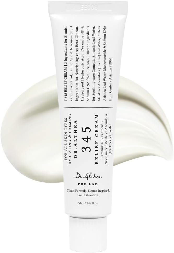 Dr.Althea 345 Relief Cream front view premium Korean vegan moisturizer for sensitive skin