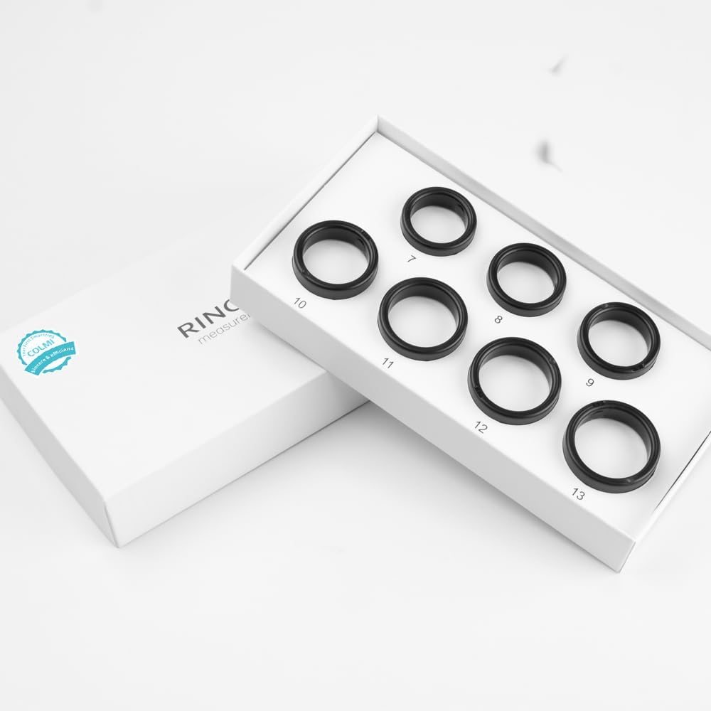 Colmi R02 smart ring sizing kit front view for health devices