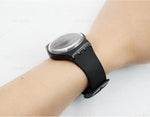 Lijinlan black silicone strap laid flat