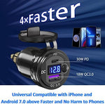 Qidoe aluminum motorcycle usb charger with physical on off toggle switch