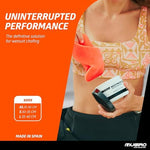 Mugiro neck guard being worn under a professional triathlon suit for rash prevention.