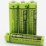 Four pack of Cerepros 1.2V 400mAh Ni-MH AAA rechargeable batteries