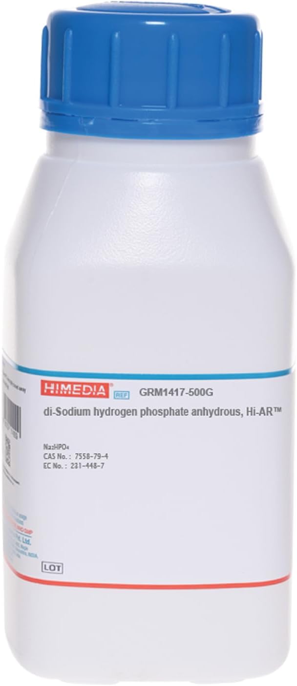 HiMedia GRM1417-500G A.R Di-Sodium Hydrogen Phosphate Anhydrous, 500 g - Image 1