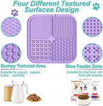 Lukito Cat Peanut Butter Lick Pad in use on shower tile