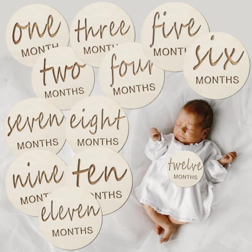 Vichona premium imported baby monthly cards gift packaging presentation for expecting parents