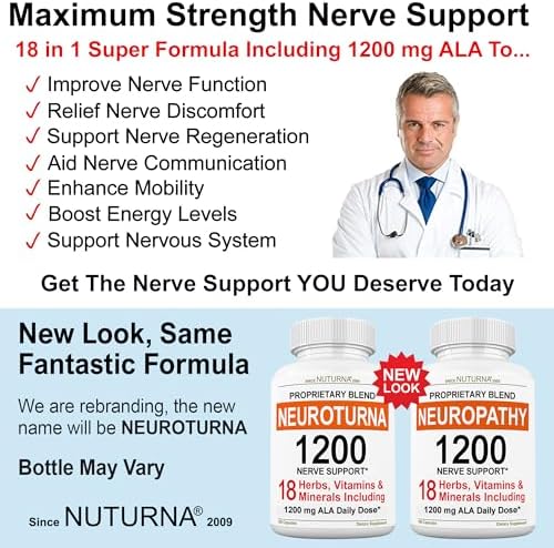 Nuturna maximum strength nerve formula 180 count container