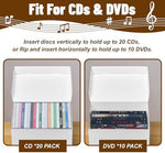 White heavy duty paperboard media storage case with lid closed