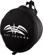 Wet Sounds black speaker protective cover with logo