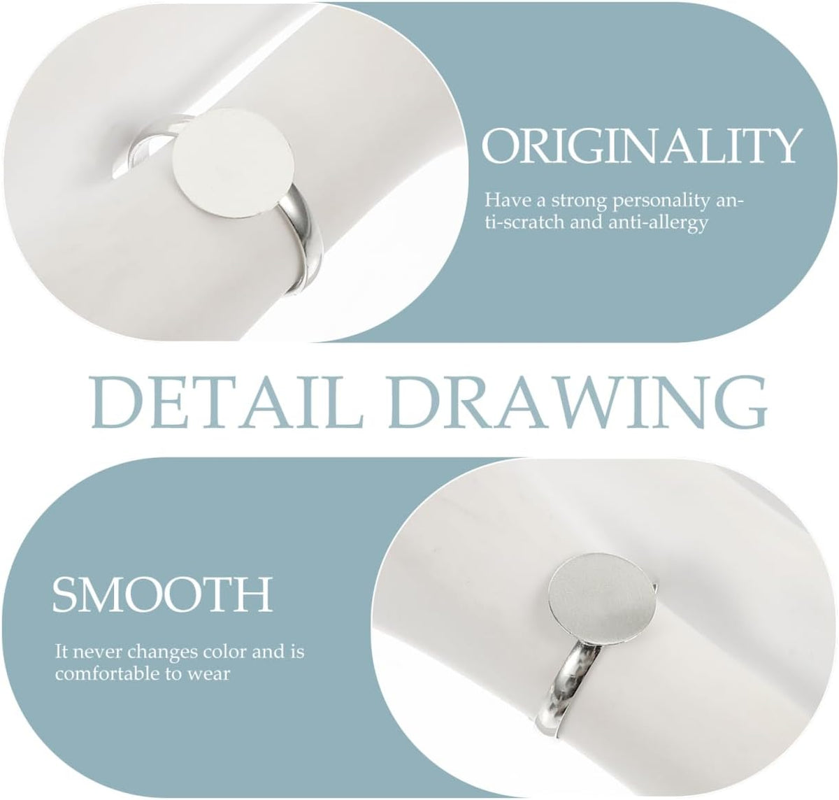 Healifty adjustable ring components close up