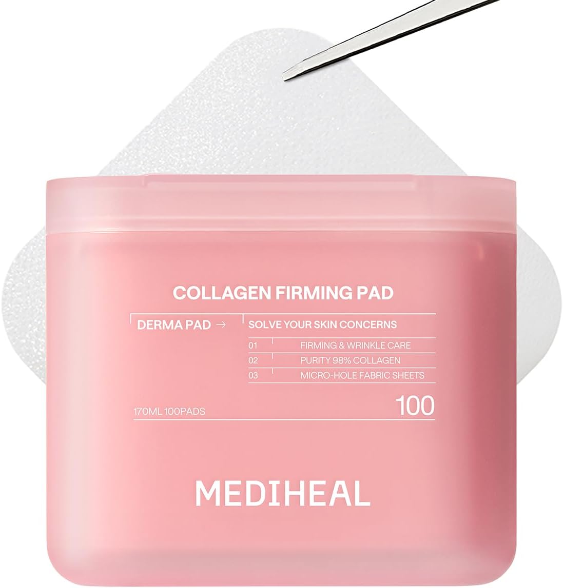 MEDIHEAL Toner Pads 100 Count - Phyto Enzyme Clear Peeling - Exfoliating Peeling Pad with LHA & Papaya Enzyme - Helps Blackhead & Whitehead Removal - Dual-Textured Pad for Pore Care, Korean Skin Care - Image 10