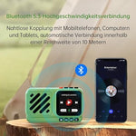 Choyong mini portable speaker being used outdoors for travel and picnics.