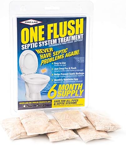 Dissolvable septic treatment enzyme packets for monthly plumbing maintenance.